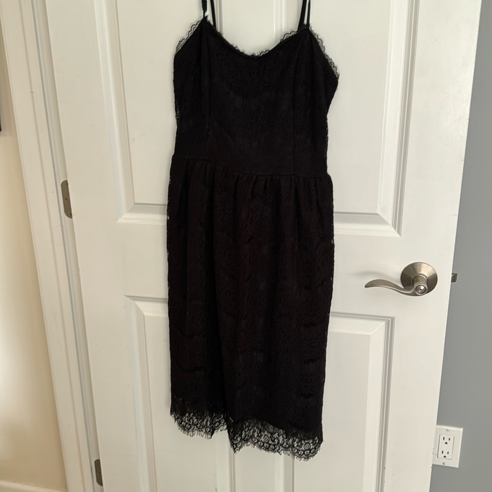 Lace spaghetti strap dress